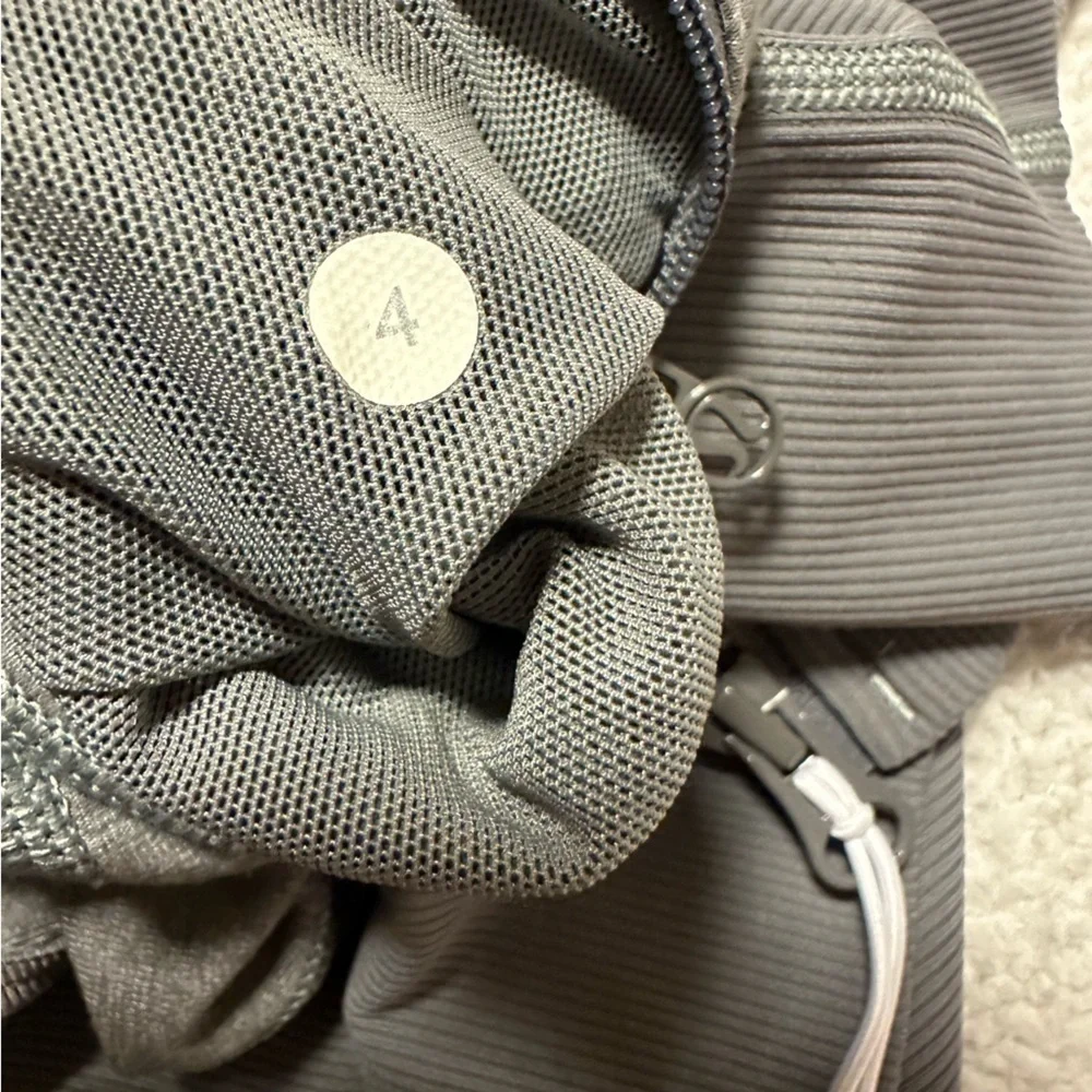 Lululemon Daily Practice Hooded Jacket Heathered Slate Gray Long Line